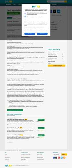 Captura de tela flash-menu-labs-pro-edition.soft112.com