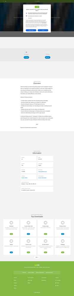 Снимак екрана advanced-defrag.apponic.com