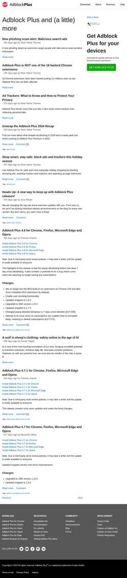 Skärmdump blog.adblockplus.org