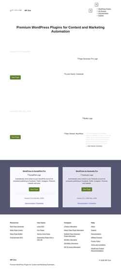 Schermafbeelding www.wpzinc.com