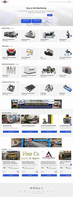 Captura de pantalla www.machinetools.com
