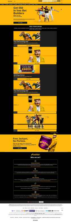 Skærmbillede www.betfair.com