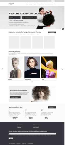 Zrzut ekranu online.sassoon-global.com