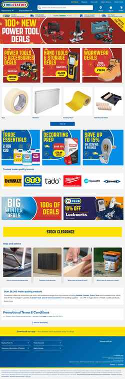 截屏 www.toolstation.com