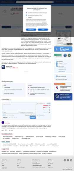 Snímek obrazovky symmtime.informer.com