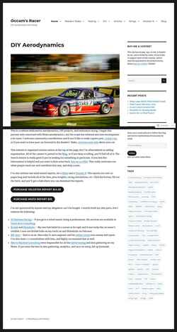 Captura de pantalla occamsracers.com