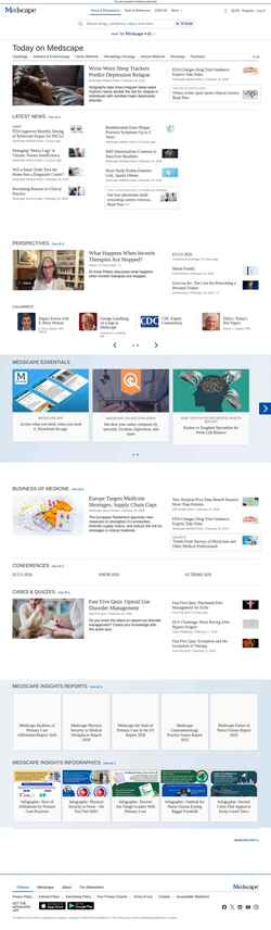 Екранна снимка www.medscape.com