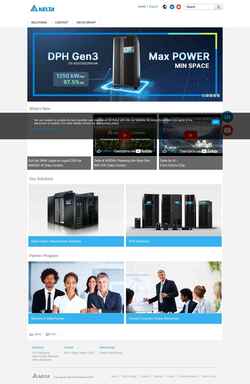 Screenshot www.deltapowersolutions.com
