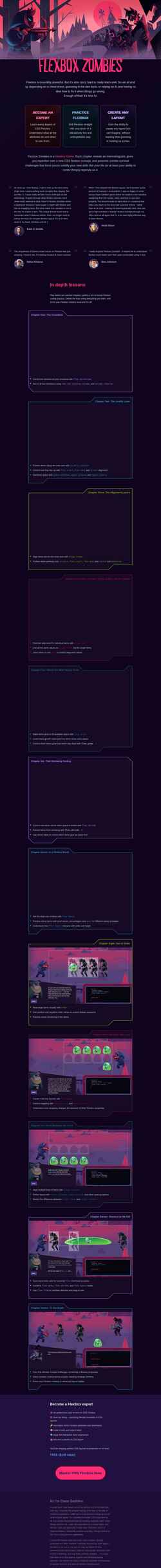 Captură de ecran flexboxzombies.com