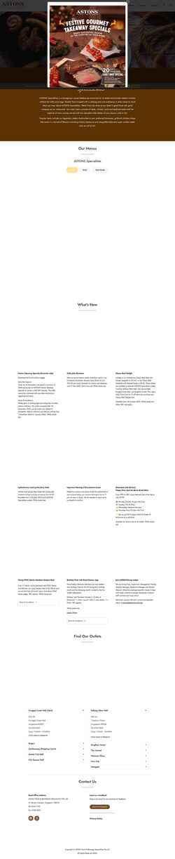 Снимак екрана astonsspecialities.com.sg