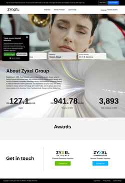 Screenshot www.zyxel.com