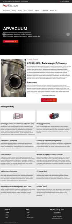 Captură de ecran apvacuum.com