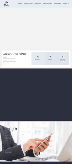 Screenshot akroholding.com