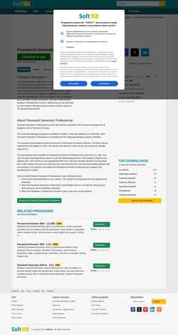 Ekran görüntüsü password-generator-professional.soft112.com
