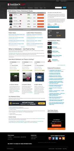 Снимак екрана www.rakeback.com