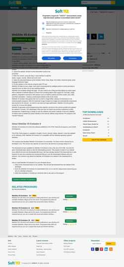 Schermata website-x5-evolution-8.soft112.com