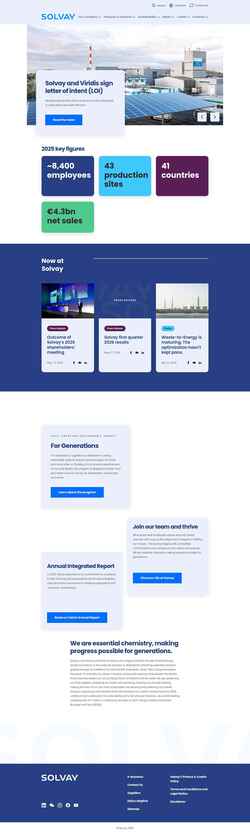 Zrzut ekranu www.solvay.com