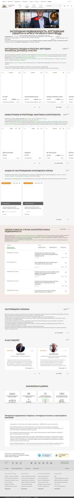 Snímek obrazovky www.zagorodna.com