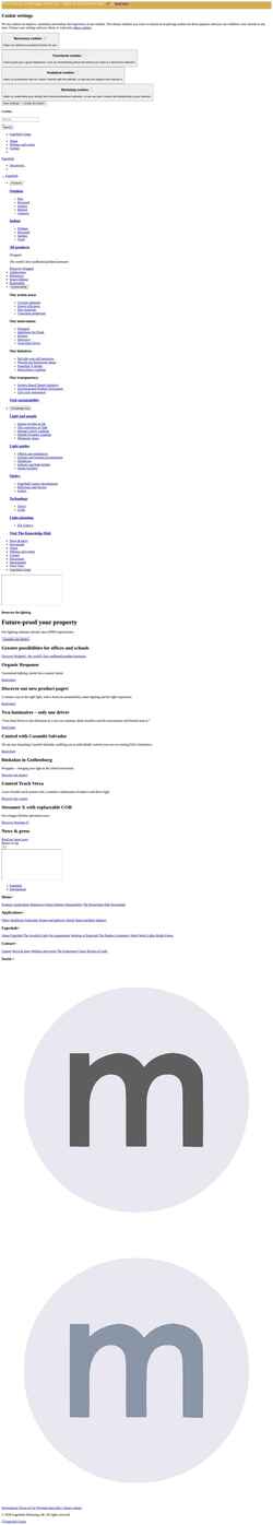 Ekran görüntüsü www.fagerhult.com