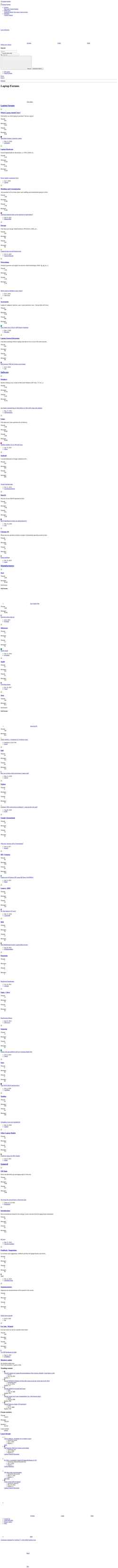 Screenshot www.laptop-forums.com