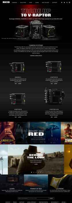 Στιγμιότυπο οθόνης www.red.com