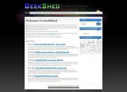 Captura de pantalla www.geekshed.net
