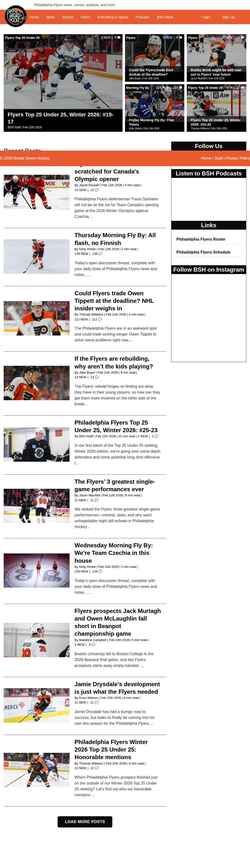 Posnetek zaslona www.broadstreethockey.com