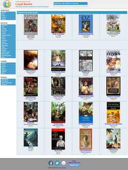 Zrzut ekranu www.loyalbooks.com