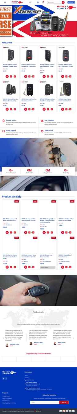 Στιγμιότυπο οθόνης www.mykeysupply.com