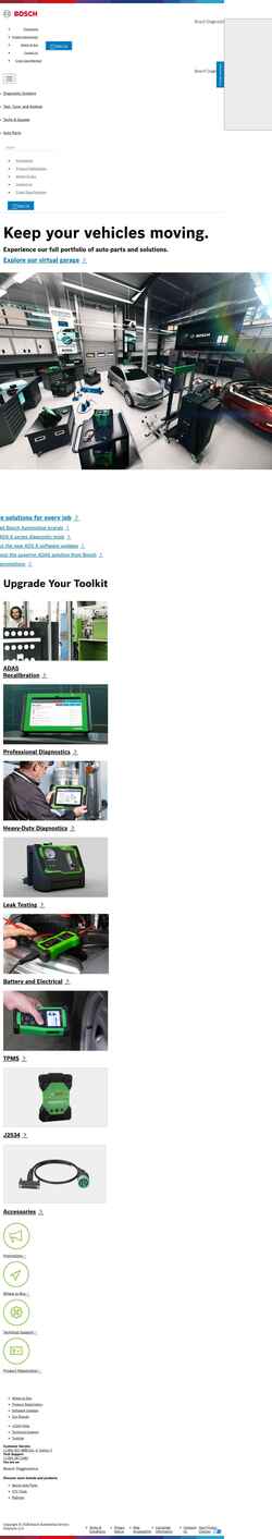 Captura de pantalla www.boschdiagnostics.com