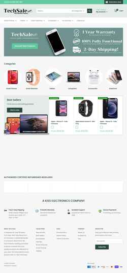 Screenshot techsale.com