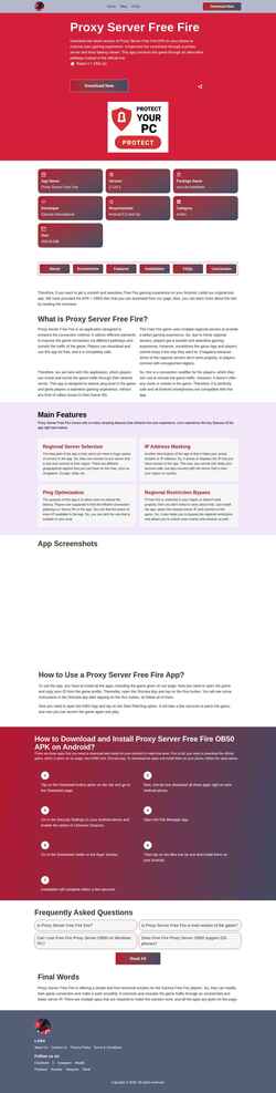Screenshot proxyserverfreefire.com