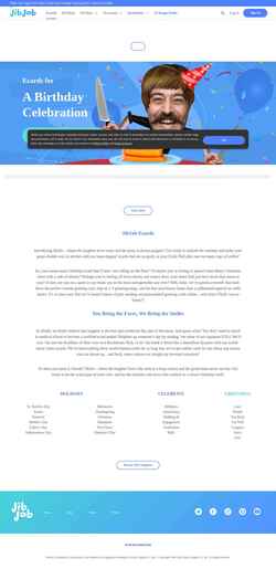 Screenshot www.jibjab.com