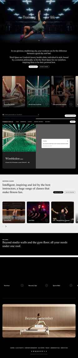 Screenshot www.thirdspace.london