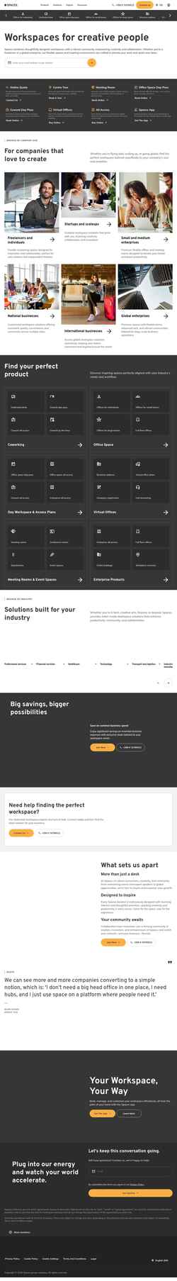 Снимак екрана www.spacesworks.com
