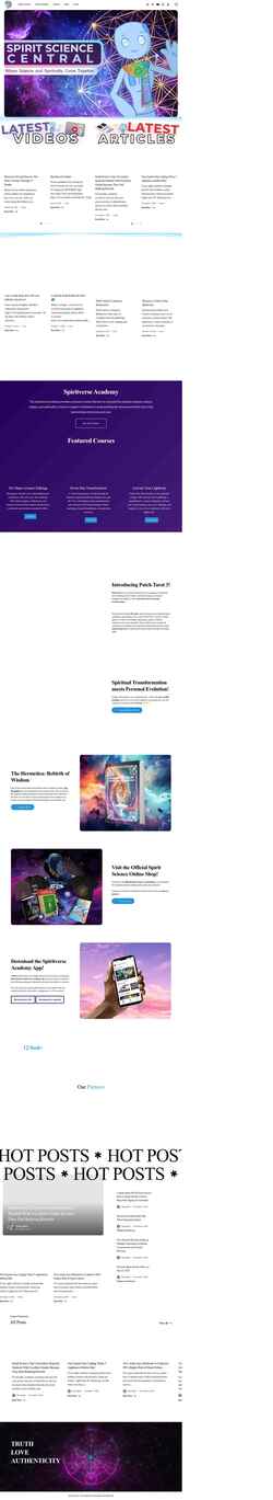 Ekrānuzņēmums spiritsciencecentral.com
