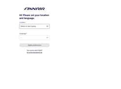 Skærmbillede www.finnair.com