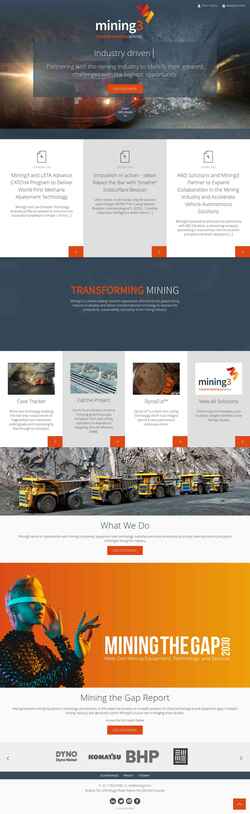 Captura de pantalla www.mining3.com