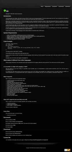 Snímek obrazovky b0language.sourceforge.net