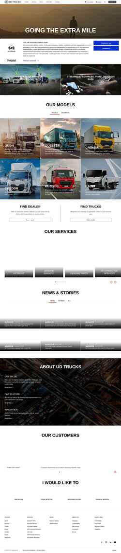 Képernyőkép www.udtrucks.com