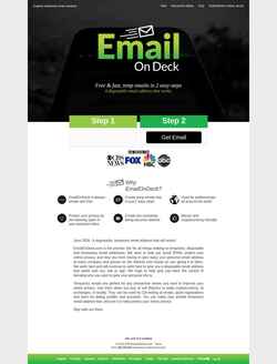 Снимак екрана www.emailondeck.com