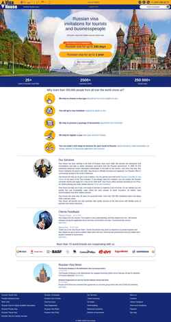 Screenshot www.visahouse.com