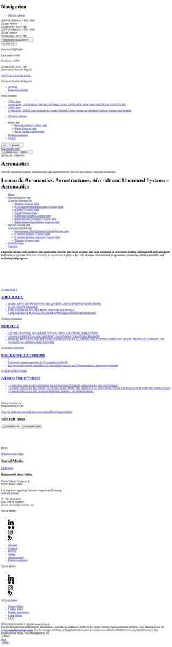Ekran görüntüsü aeronautics.leonardo.com