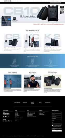 Screenshot www.qscaudio.com