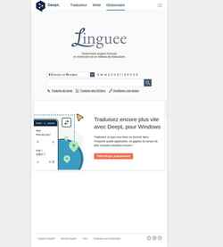 Posnetek zaslona www.linguee.fr