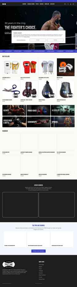スクリーンショット proamboxing.co.uk