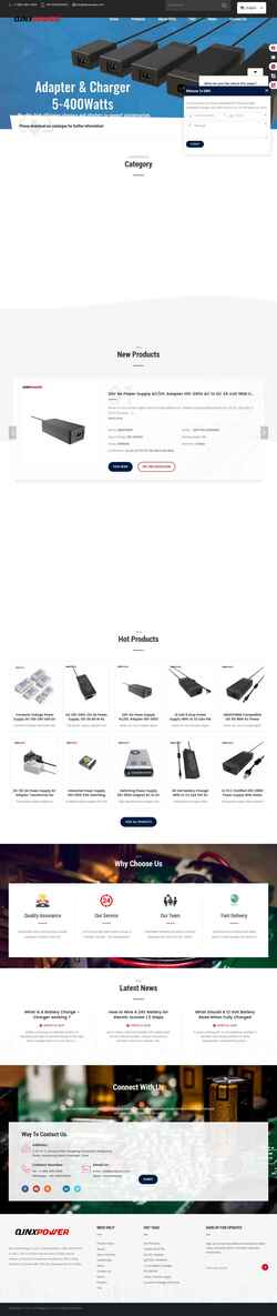 Skærmbillede www.qinxtech.com