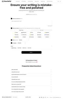 Screenshot www.rewritepal.com