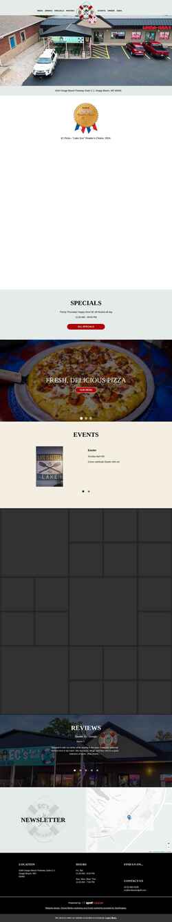 Ekran görüntüsü ecsbarandgrill.com