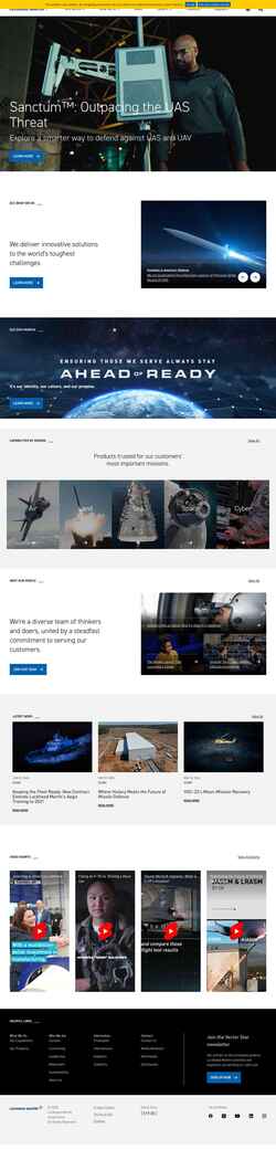 Snímek obrazovky www.lockheedmartin.com
